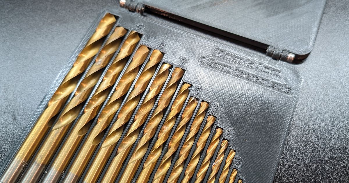 Metric Drill Bit Case by SaveYourBacon Download free STL model