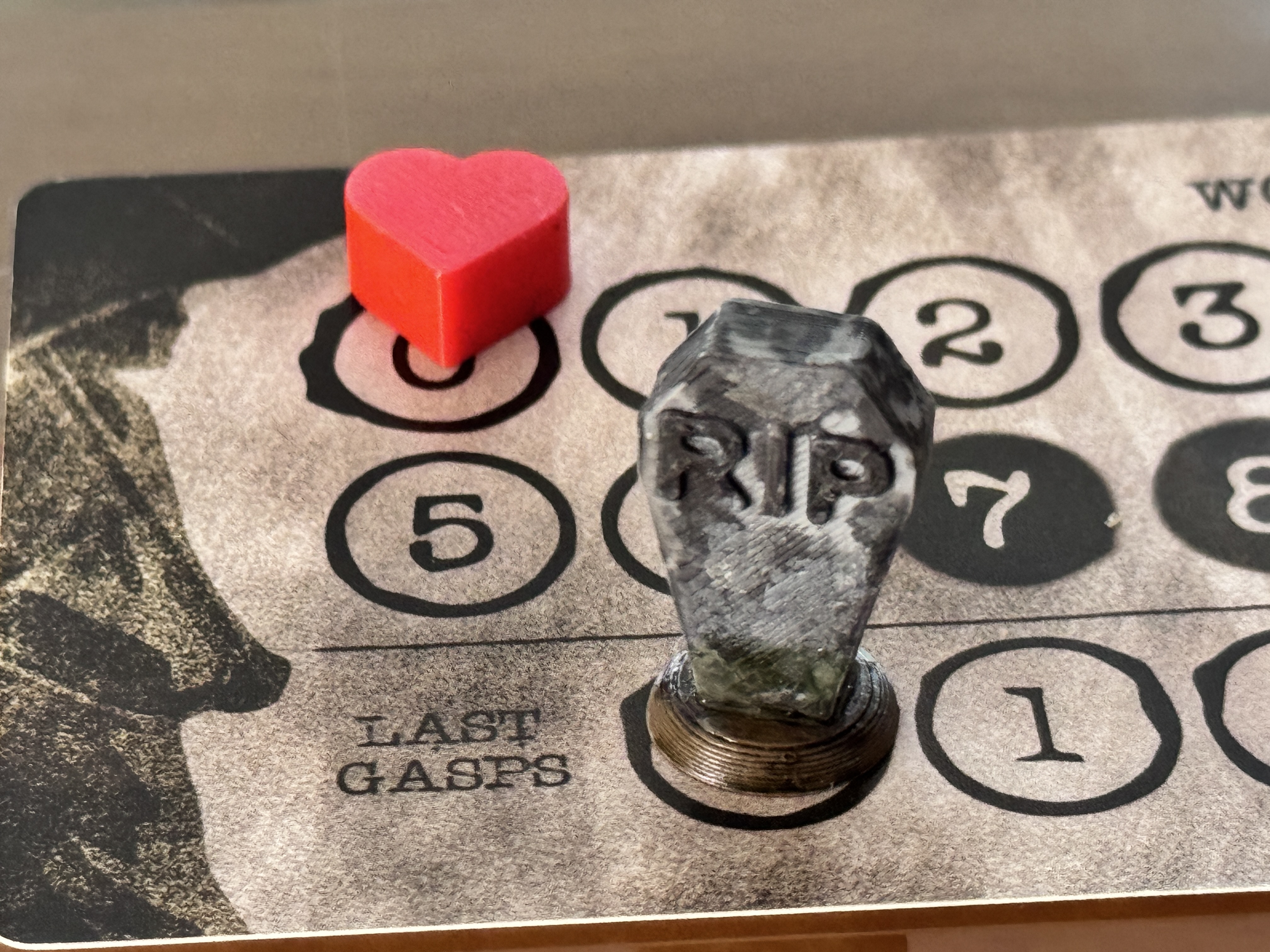 Upgrade Wound and Last Gasp Counters for Mantis Falls (Heart and Tombstone tokens)