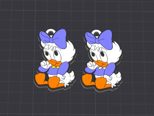 cute disney babies keychain / necklace charm