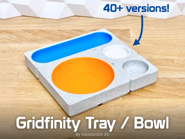 Gridfinity Tray / Bowl - Catch-it-all organizer for the desk