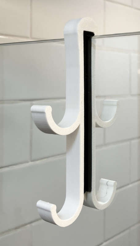 Glass Shower Door Hooks with TPE/TPU Insert
