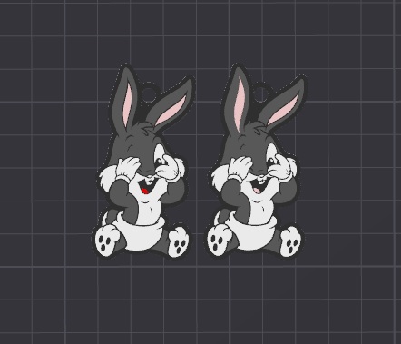 cute disney babies keychain / necklace charm