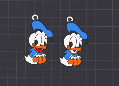cute disney babies keychain / necklace charm