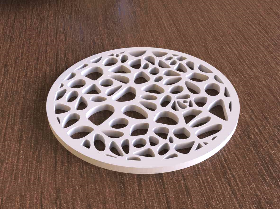 Voronoi Drink Coaster