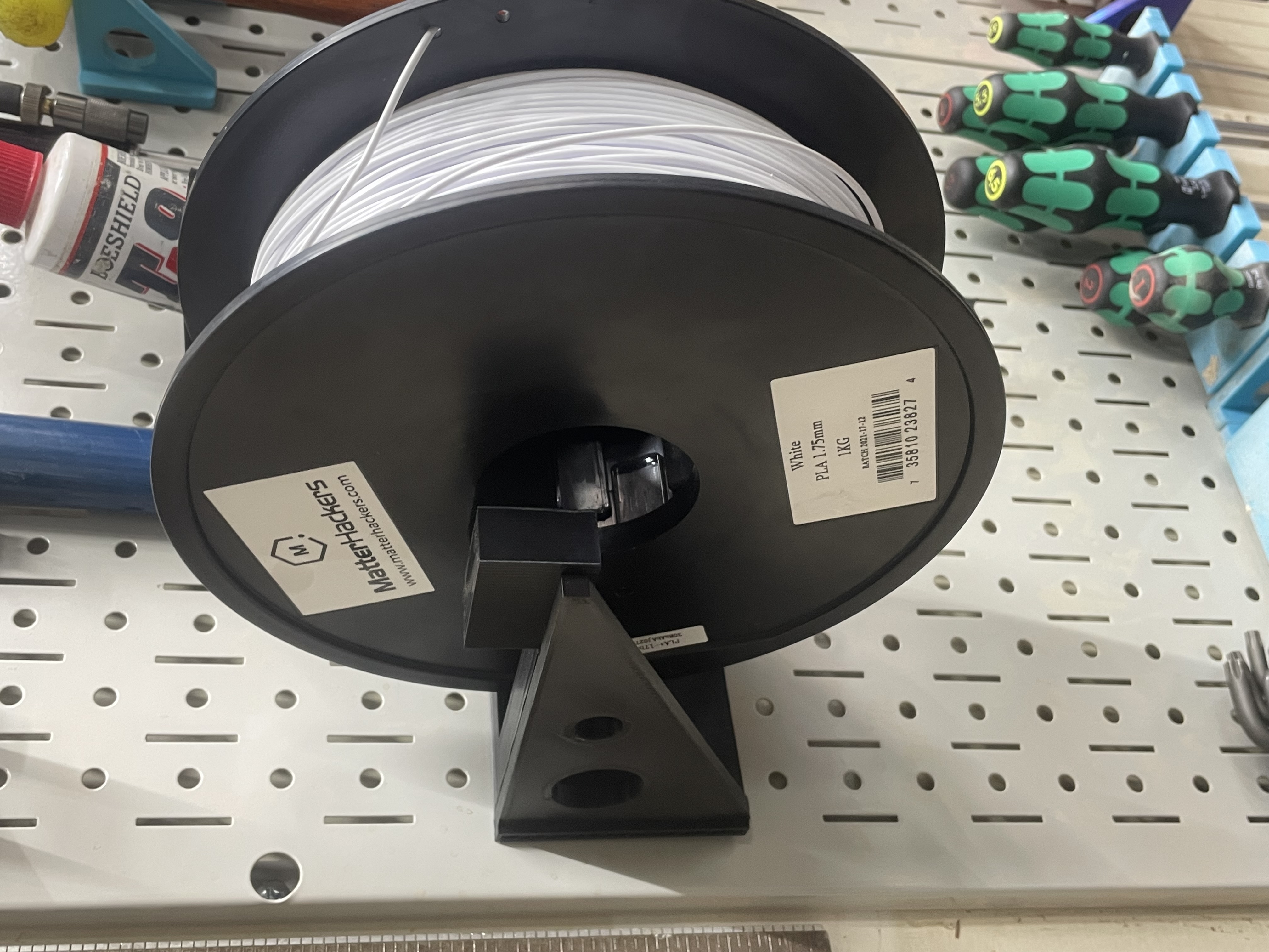 Wall Control 3d Printer Spool Holder 3D model thumbnail