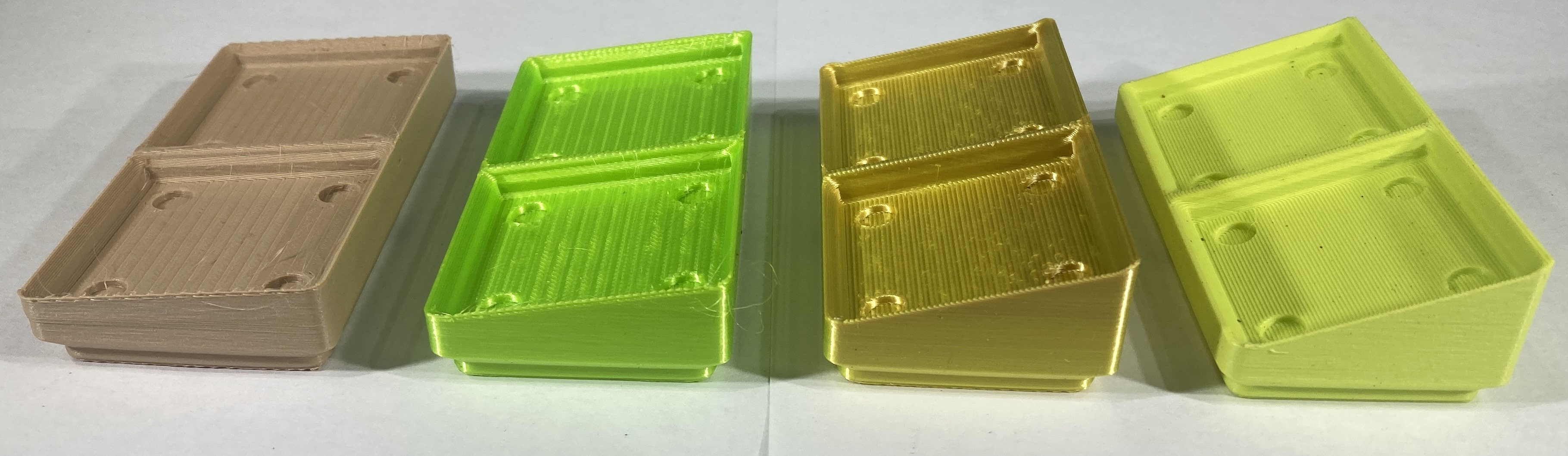 Gridfinity 1x2 Low Riser Angled Base Extenders