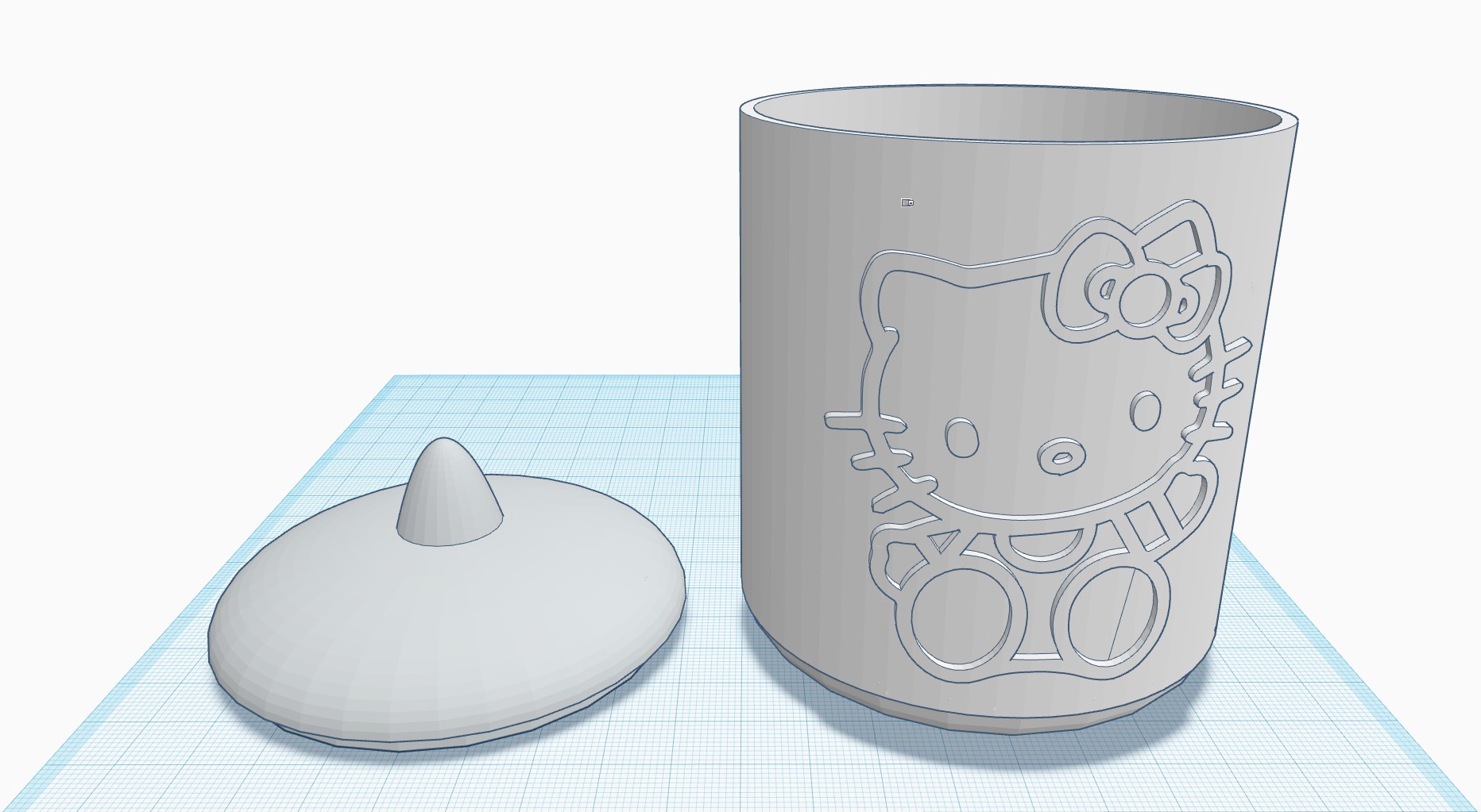 Kitty cup with lid