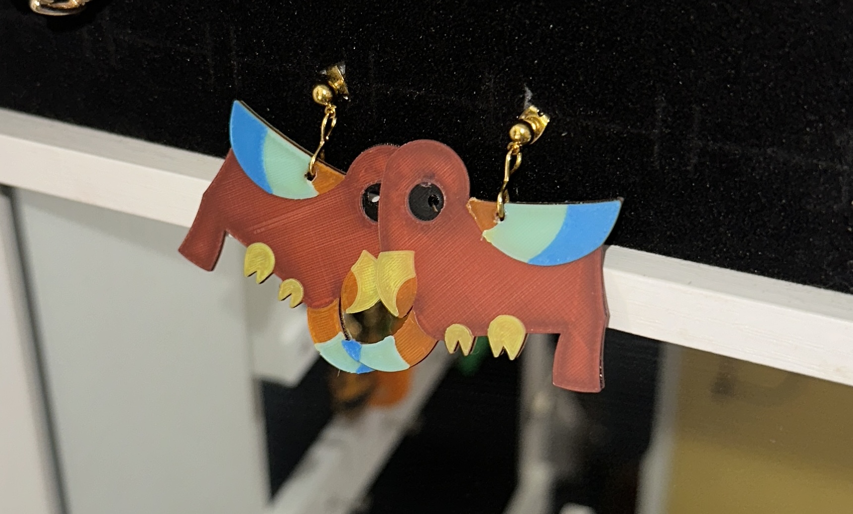 Earrings Parrot designed by Lili - 6 color, no AMS