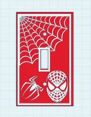 Spiderman Switch Cover Plate - Simplified for Printing