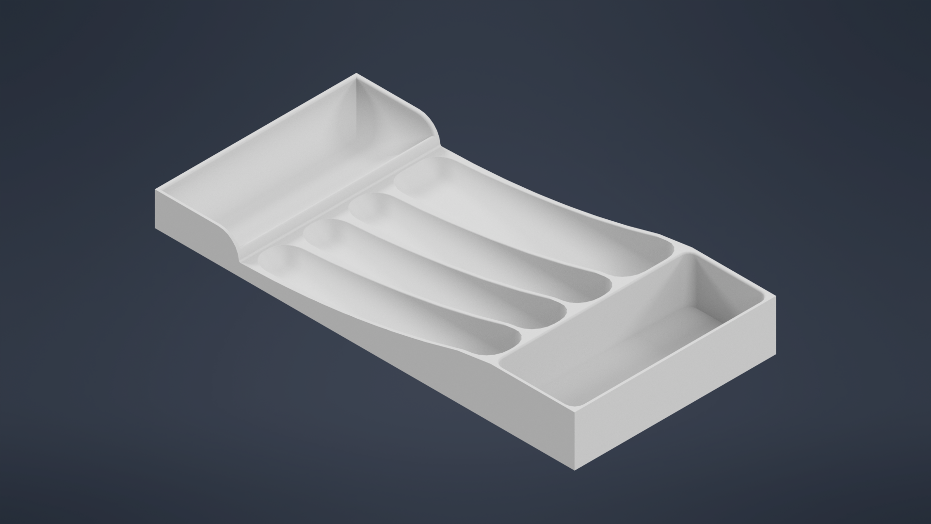 Cutlery Organizer 12x25x3 by EkremBugra | Download free STL model ...