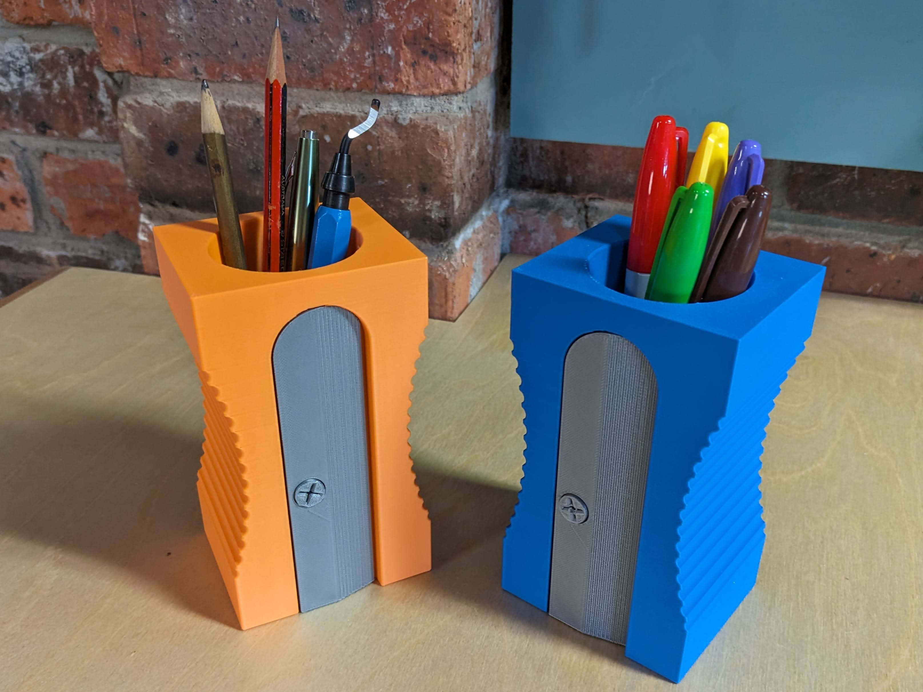 Sharpener Pencil Holder By Flash72 Download Free Stl Model