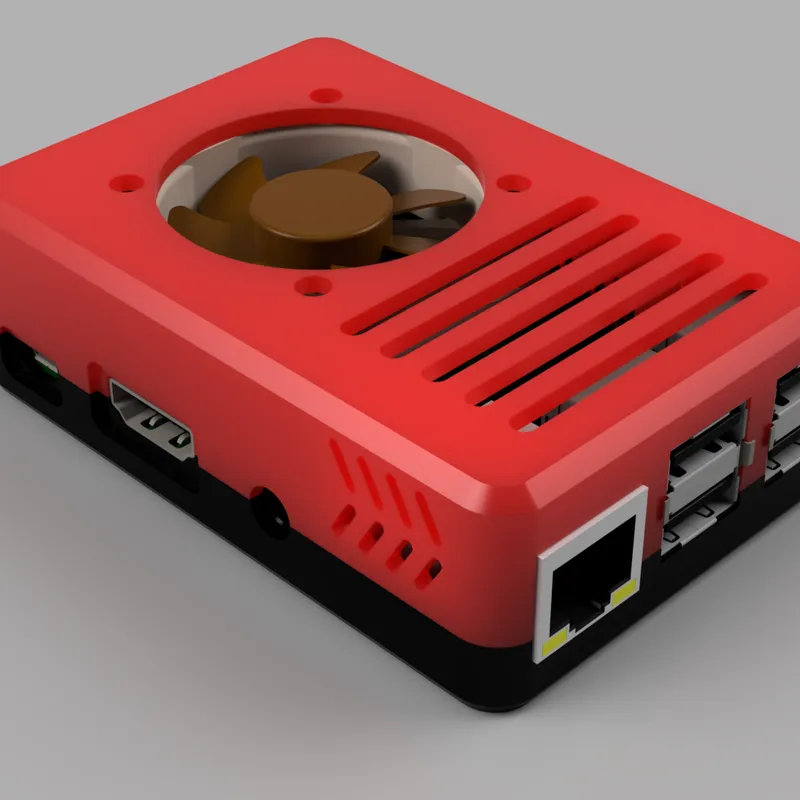 Van Flytte cirkulære Raspberry Pi 3B/+ case with fan by gcbenlloch | Download free STL model |  Printables.com
