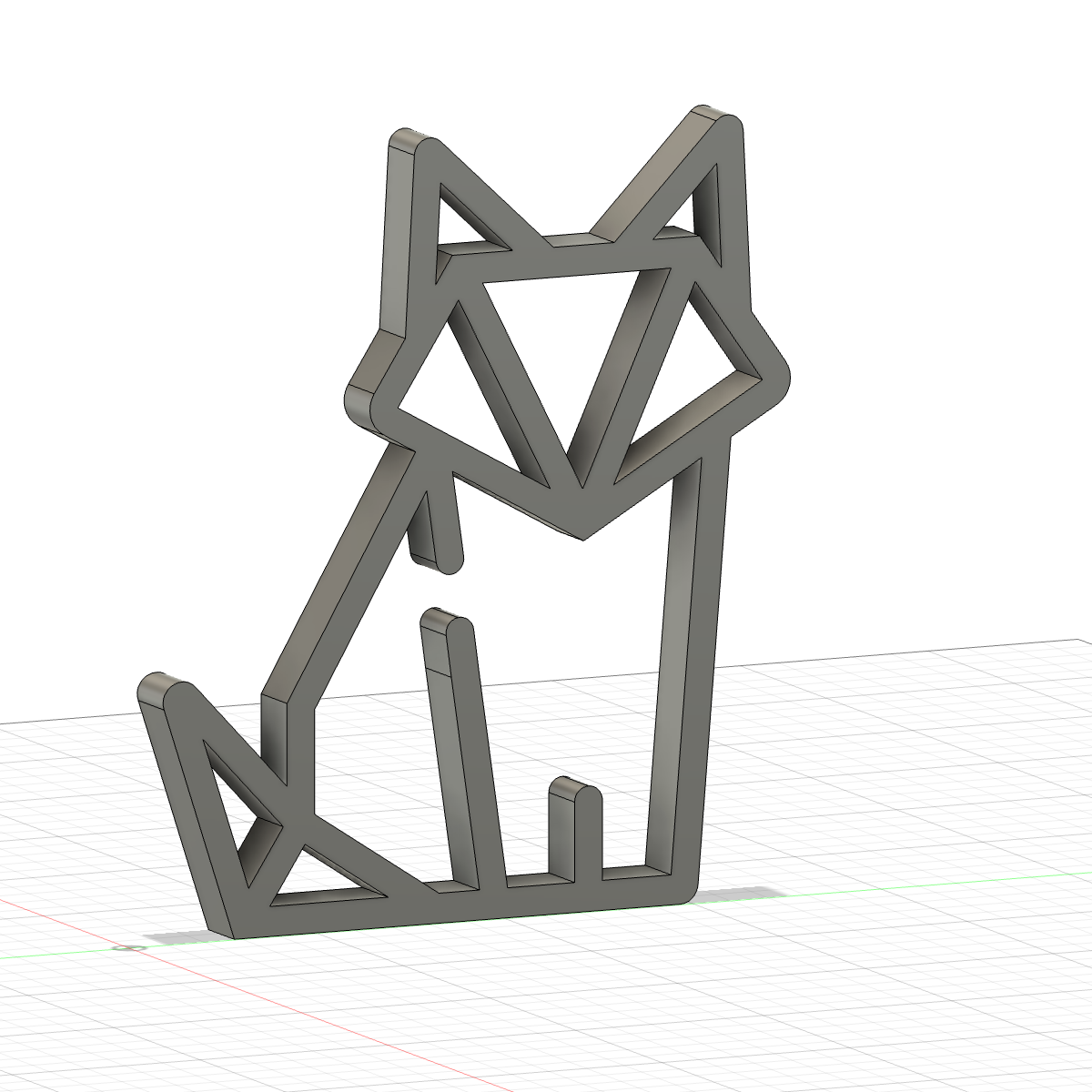 Origami Fox by Mini Tokio | Download free STL model | Printables.com