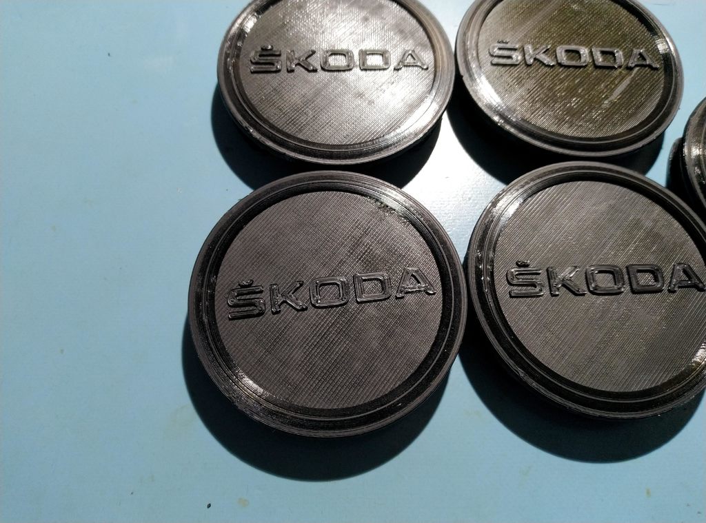 Skoda favorit rapid wheel centre caps by johnyHV Download free STL