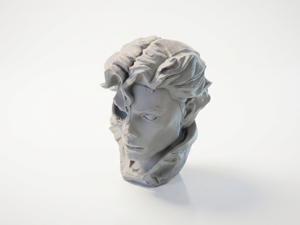 Half Skull Face Sculpture Gothic Art 3D Printable
