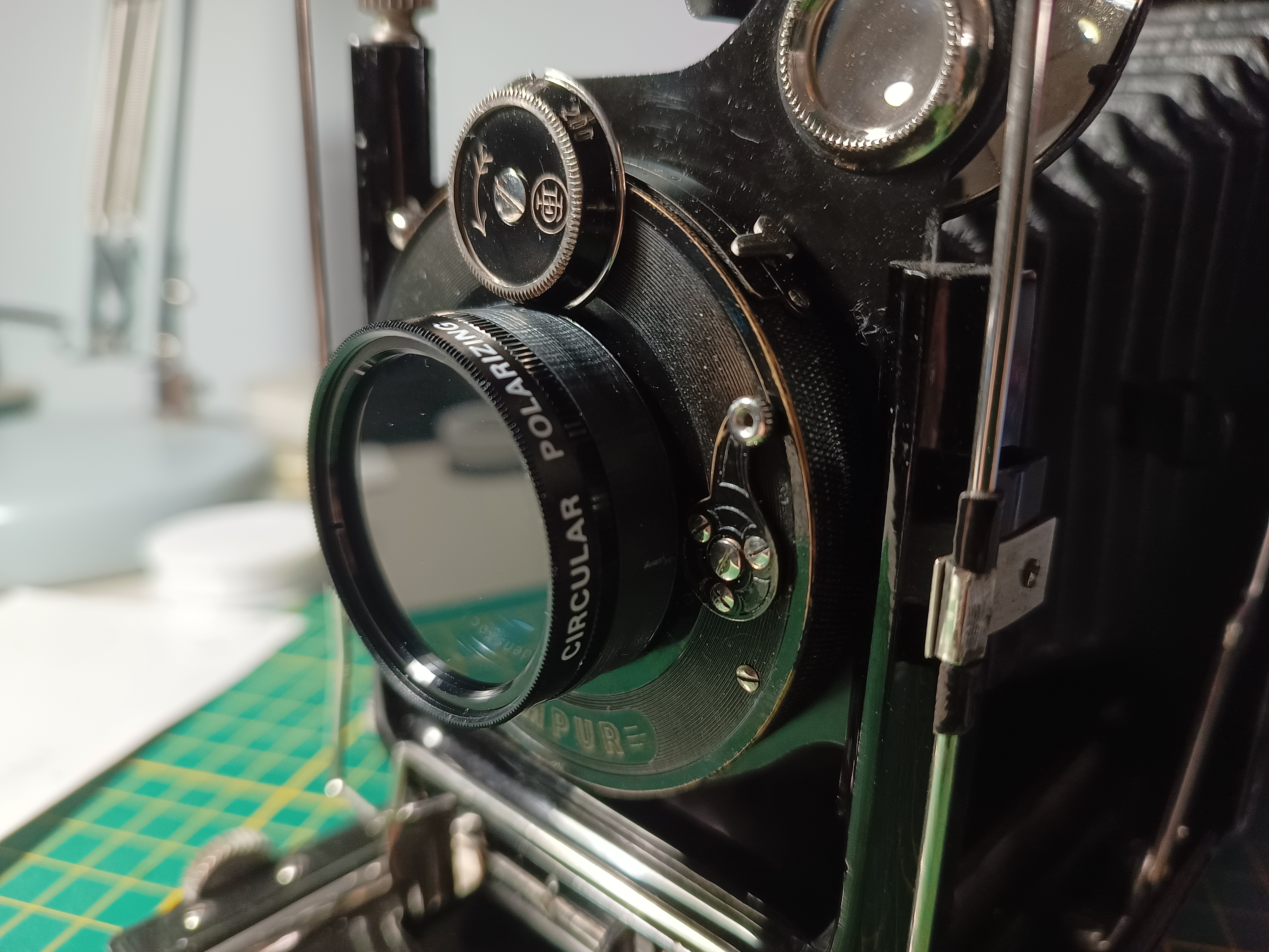 37mm filter adapter for Rodenstock Eurynar 4,5 13,5cm (Compur shutter)