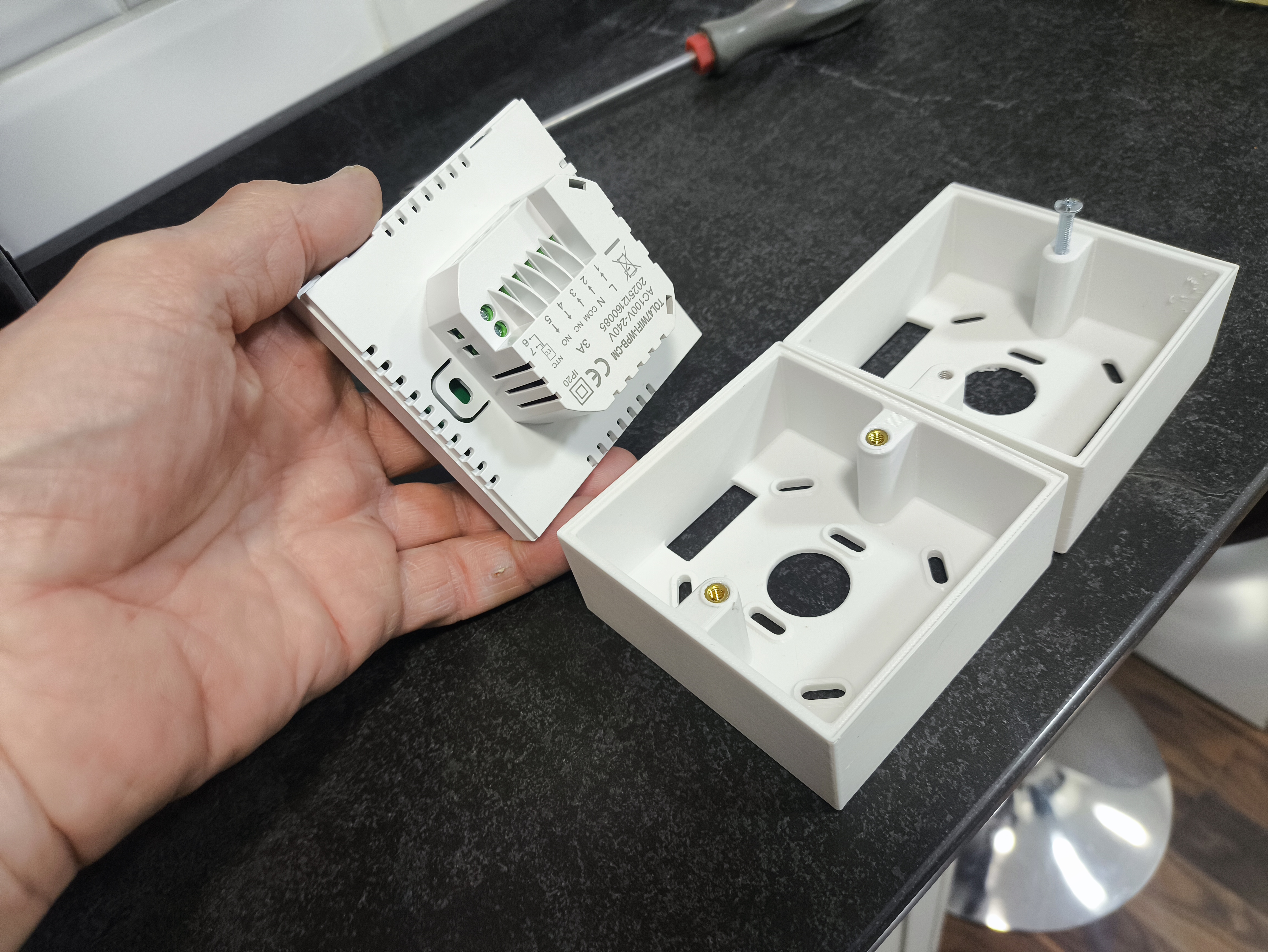 Surface-mount thermostat box