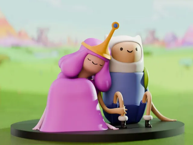 Adventure Time Finn & Princess Bubblegum Collectible Figurine