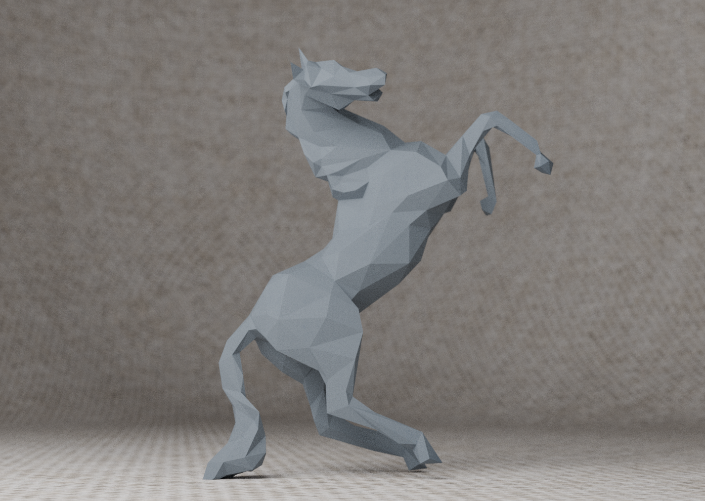 Low poly Horse