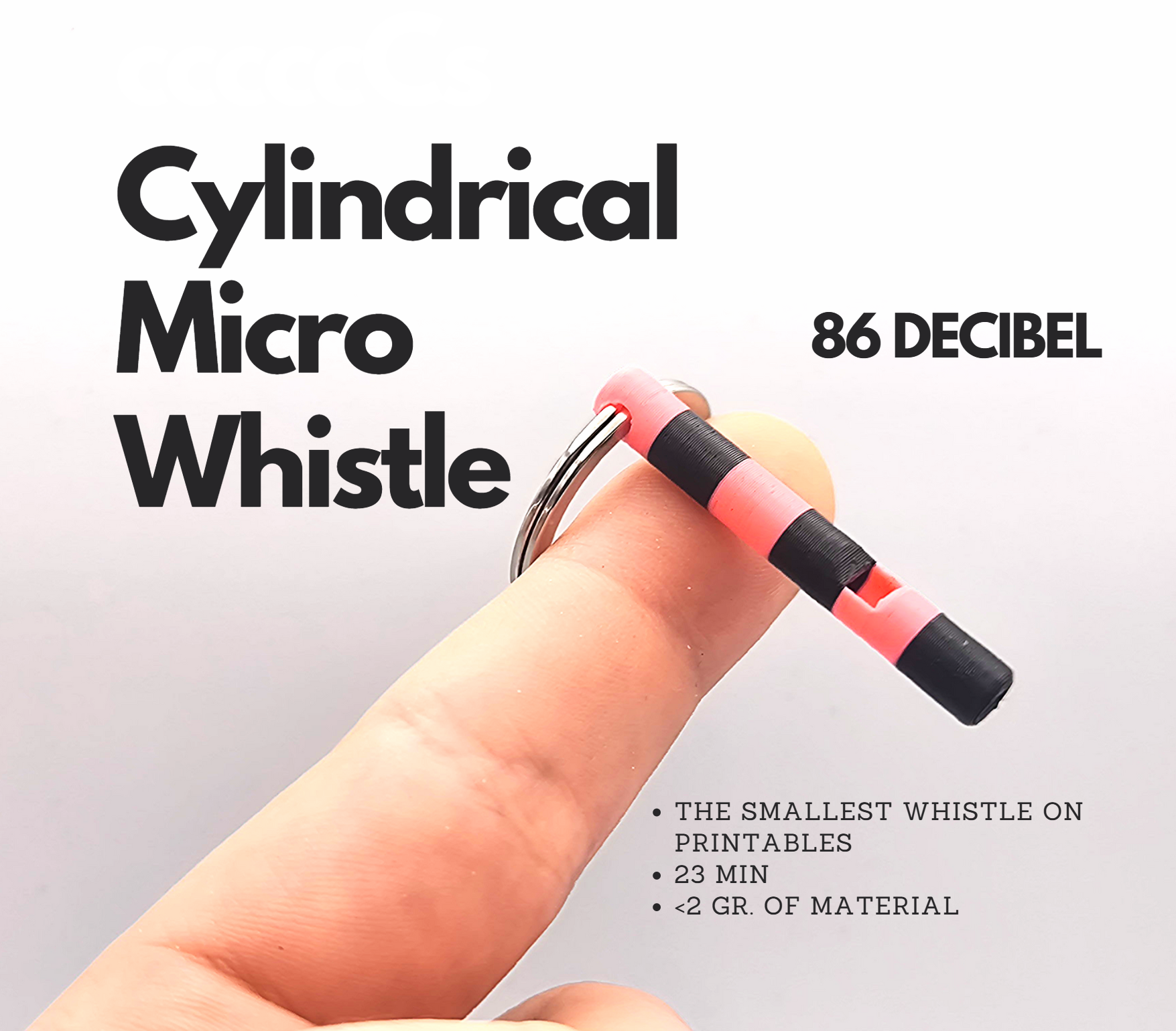 Cylindrical Micro Whistle