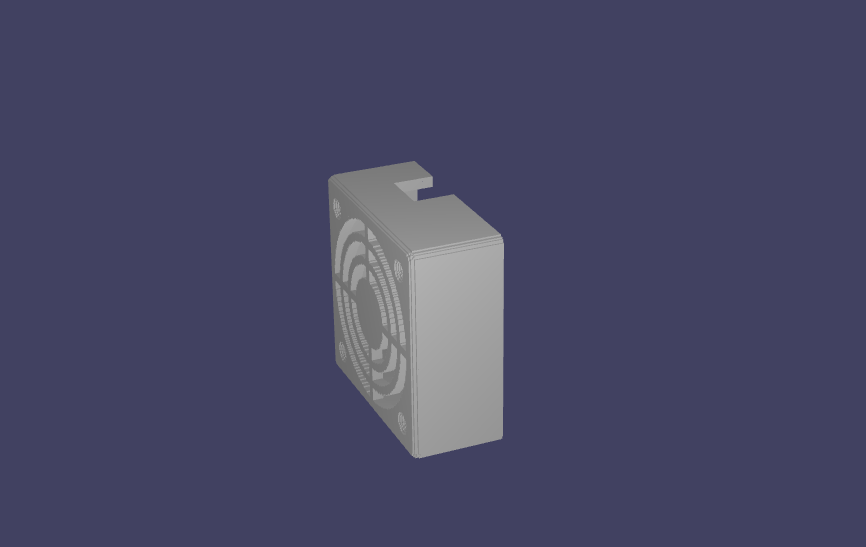 60mmx25mm Noctua Fan Cover remix (wire notch added)