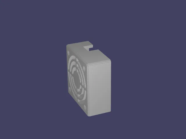 60mmx25mm Noctua Fan Cover remix (wire notch added)