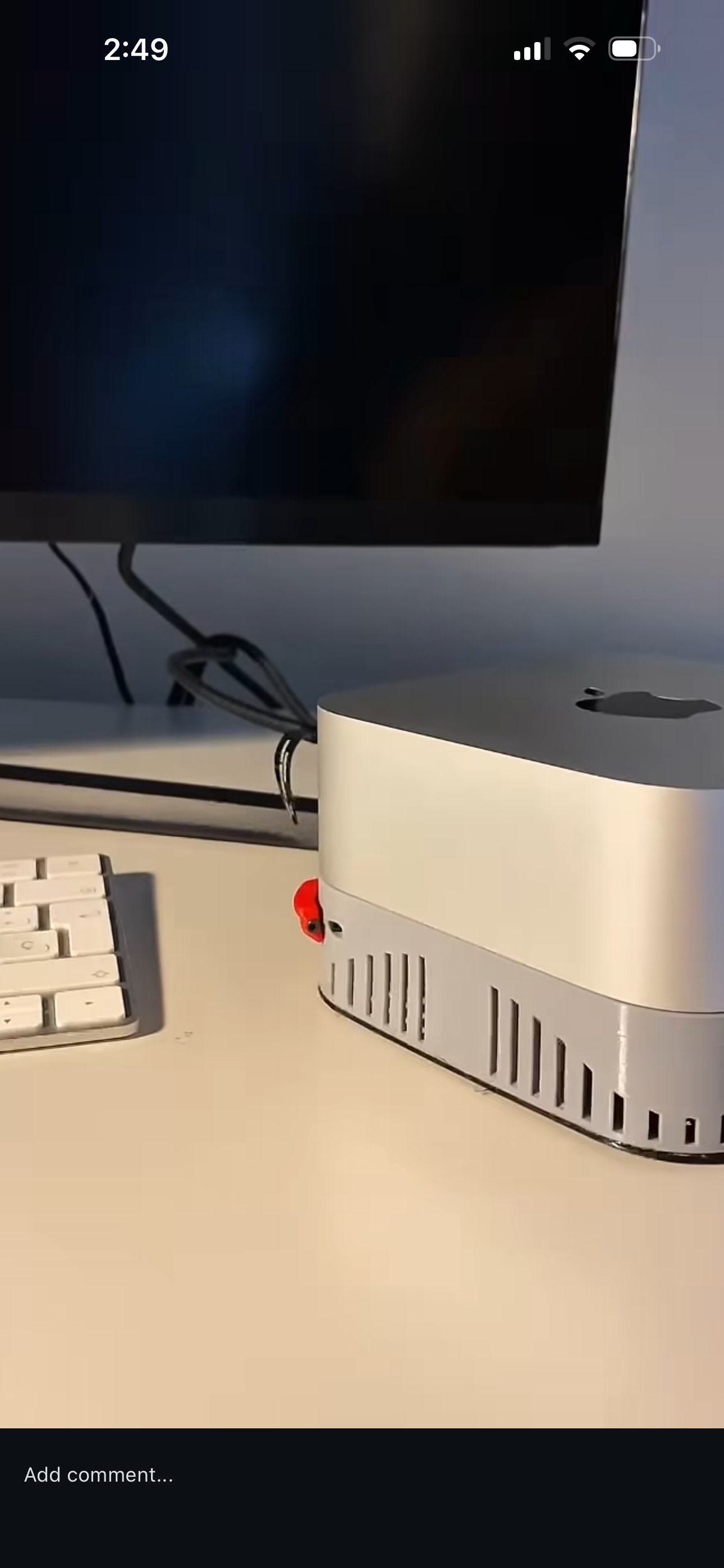 Miniatura 2 do modelo 3D Mac mini stand with bottom adapter