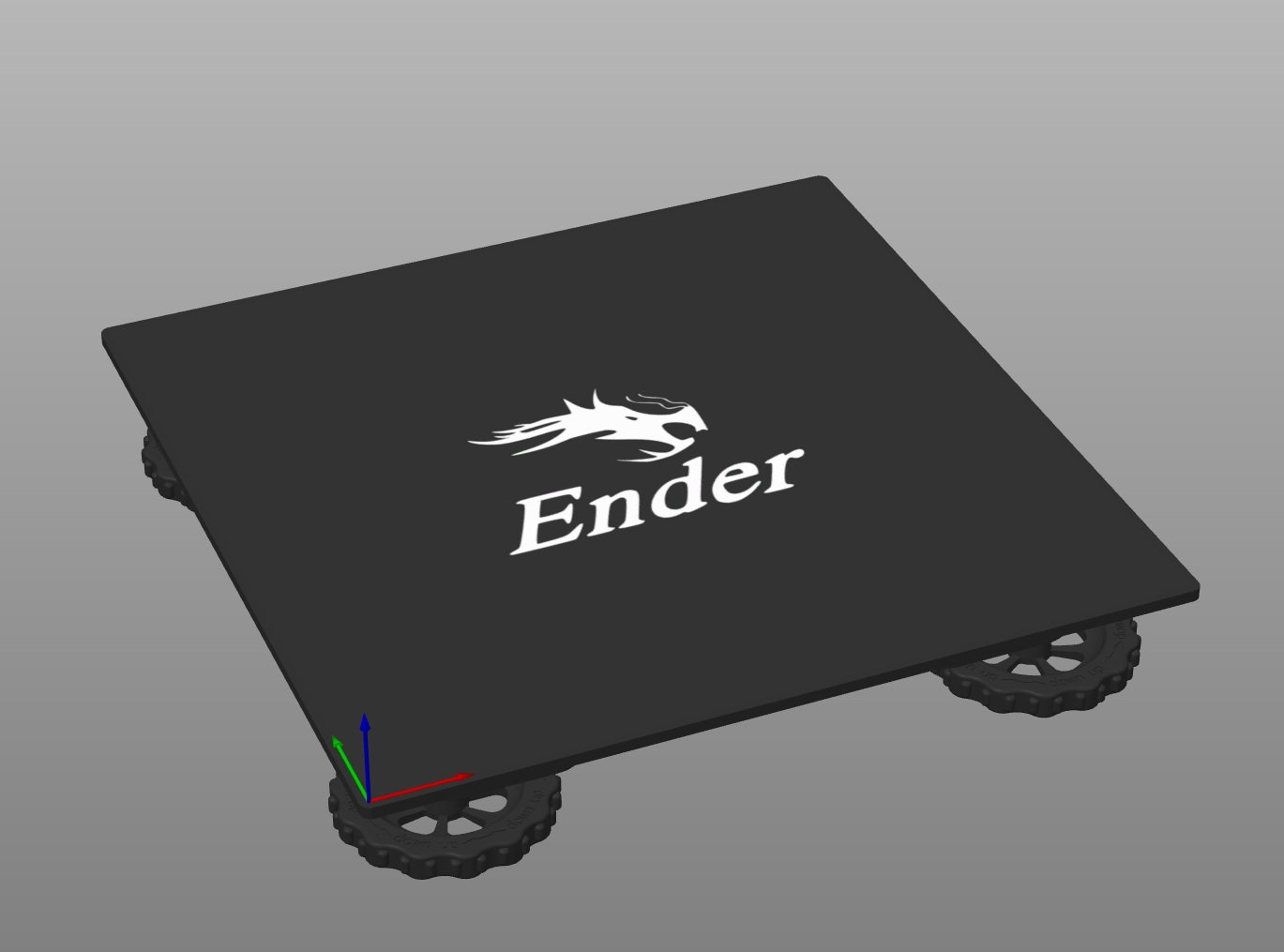 Ender 3 Bed STL and SVG for PrusaSlicer