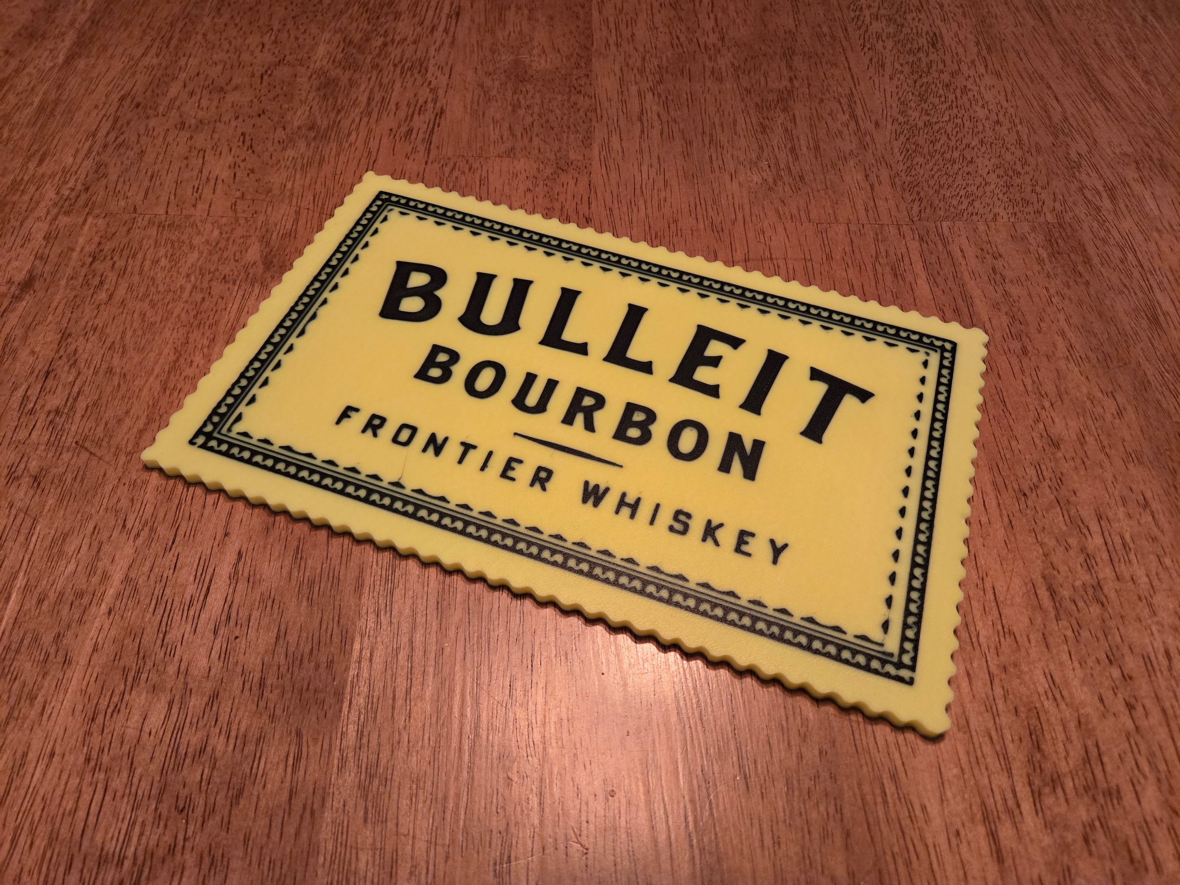 Bulleit Bourbon Frontier Whiskey Sign