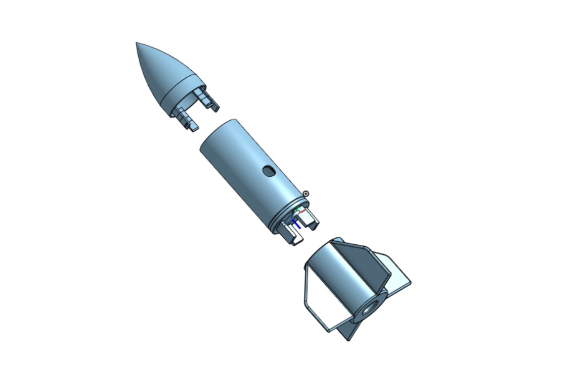 Stubby BOi 3D printable model rocket