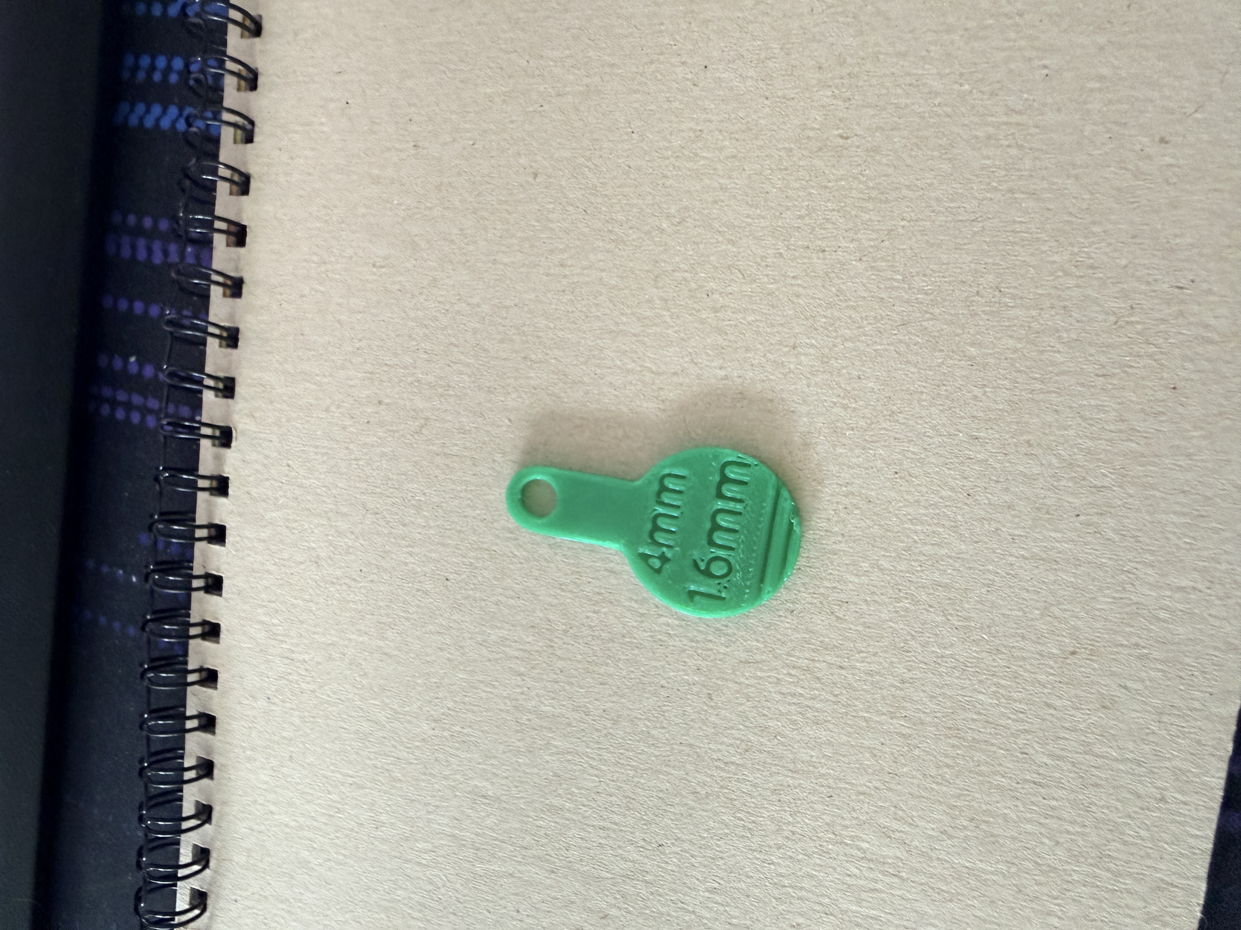 Shopping Cart Coin Key with Tire Tread Depth Gauge 3D model thumbnail