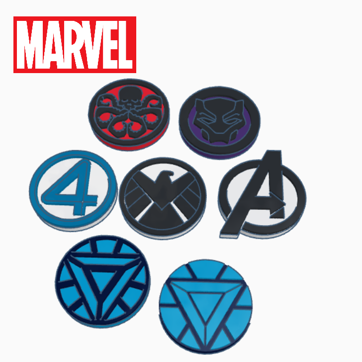 MCU Logos Collection – 3D Printable Logos & Keychains