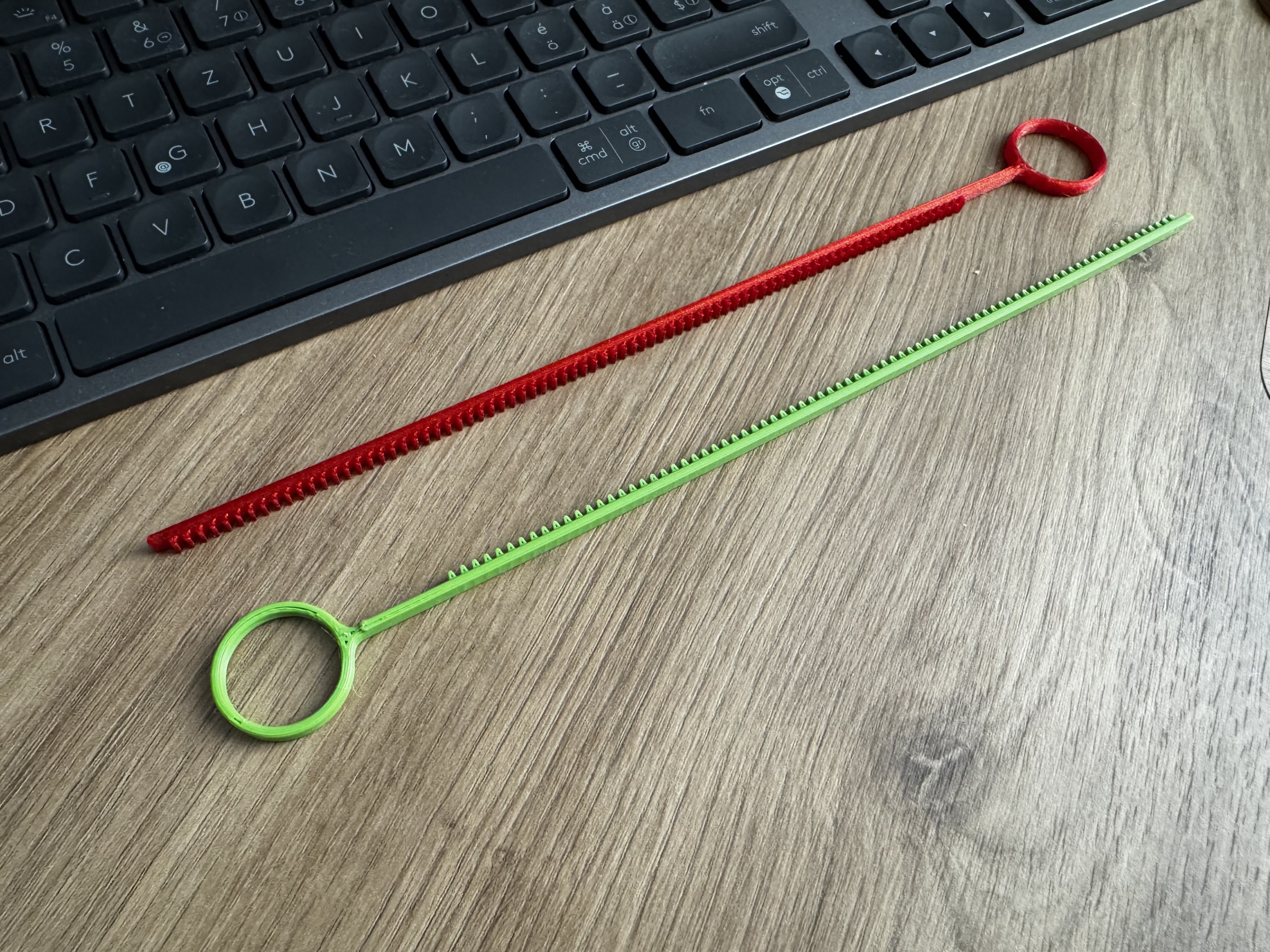 Shorter Pull Rack for Spinning Top (Prusa Mini) 3D model thumbnail