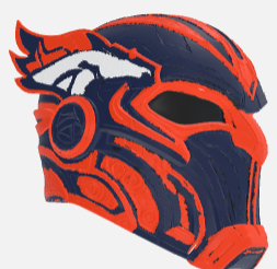 Football war helmet