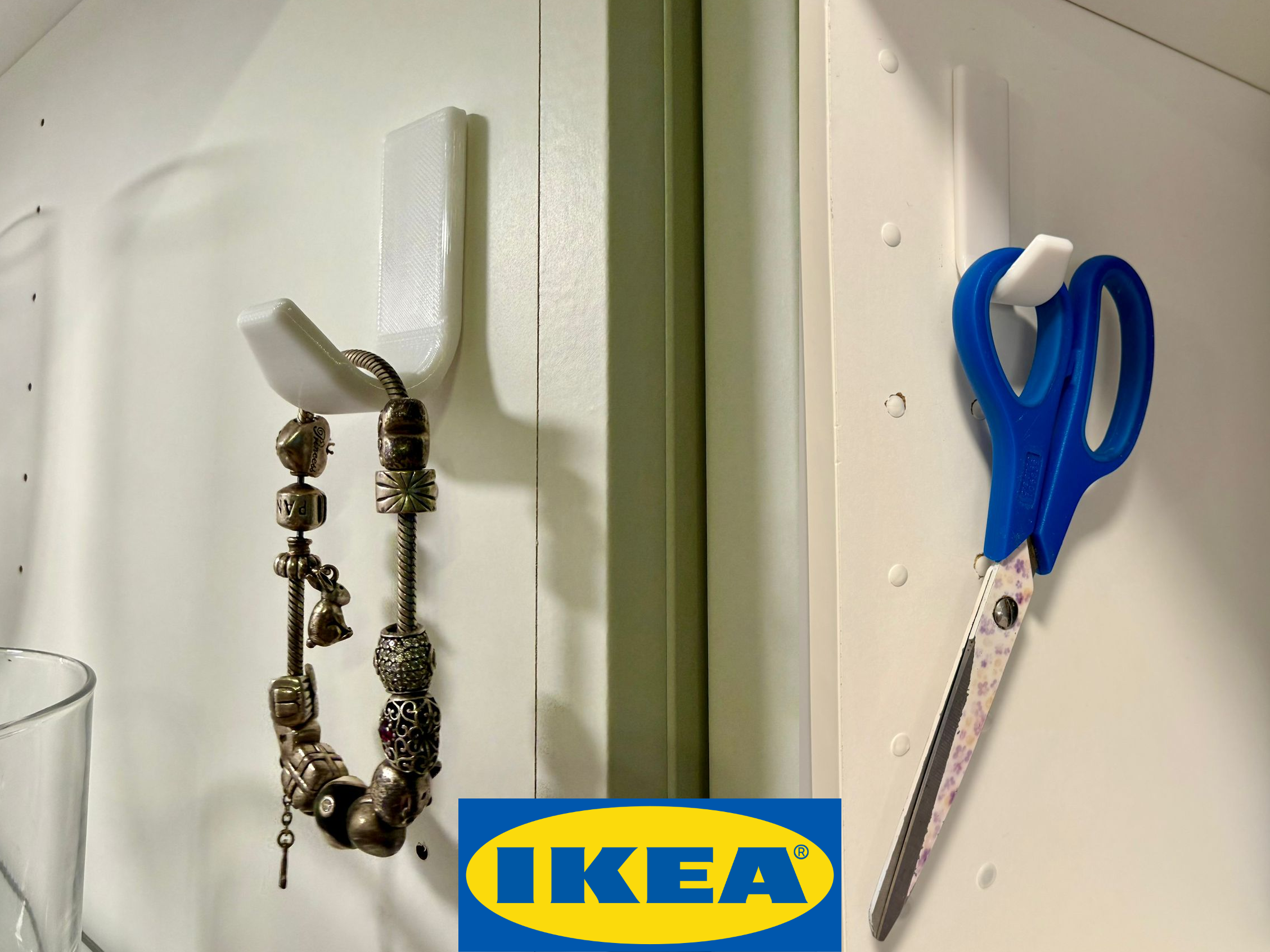 Shelf Hole clip-in Hook (e.g. IKEA METOD, PAX, BILLY, IVAR, BESTA, PLATSA)