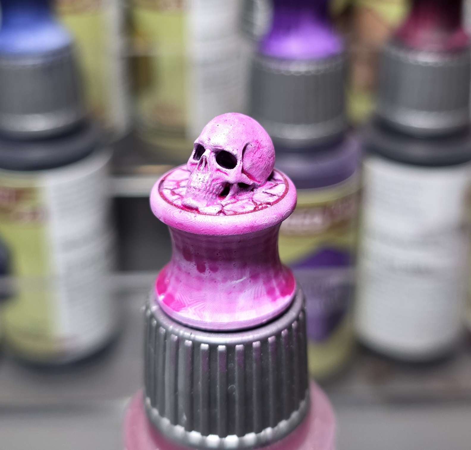 Miniatura 2 do modelo 3D Skull speed paint sample topper