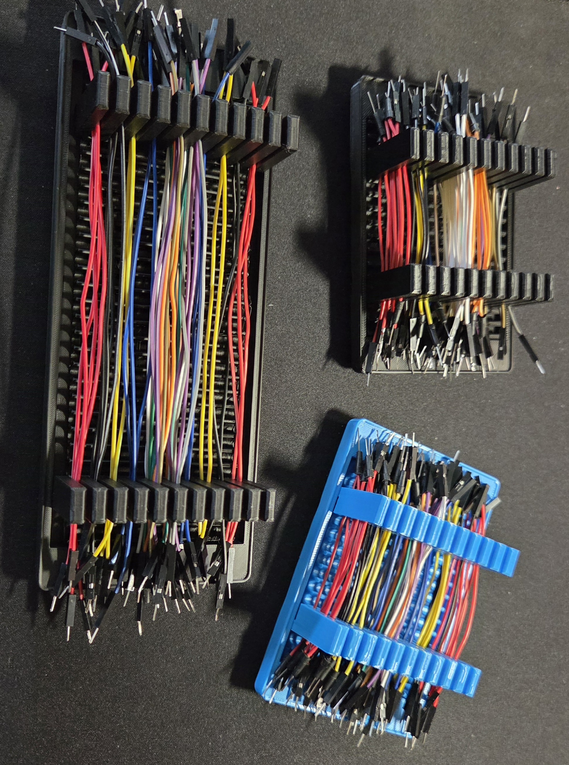 Gridfinity Variable Length Jumper Wire Organizer (Remix)