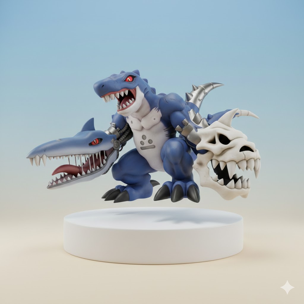 Deltamon Digimon Creature Model