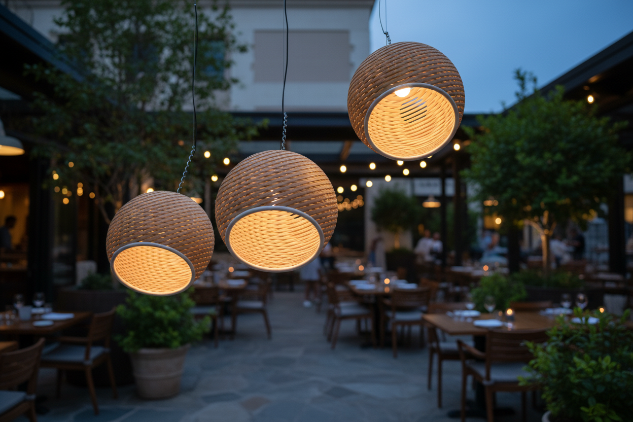 Light Bulb Basket Chandelier