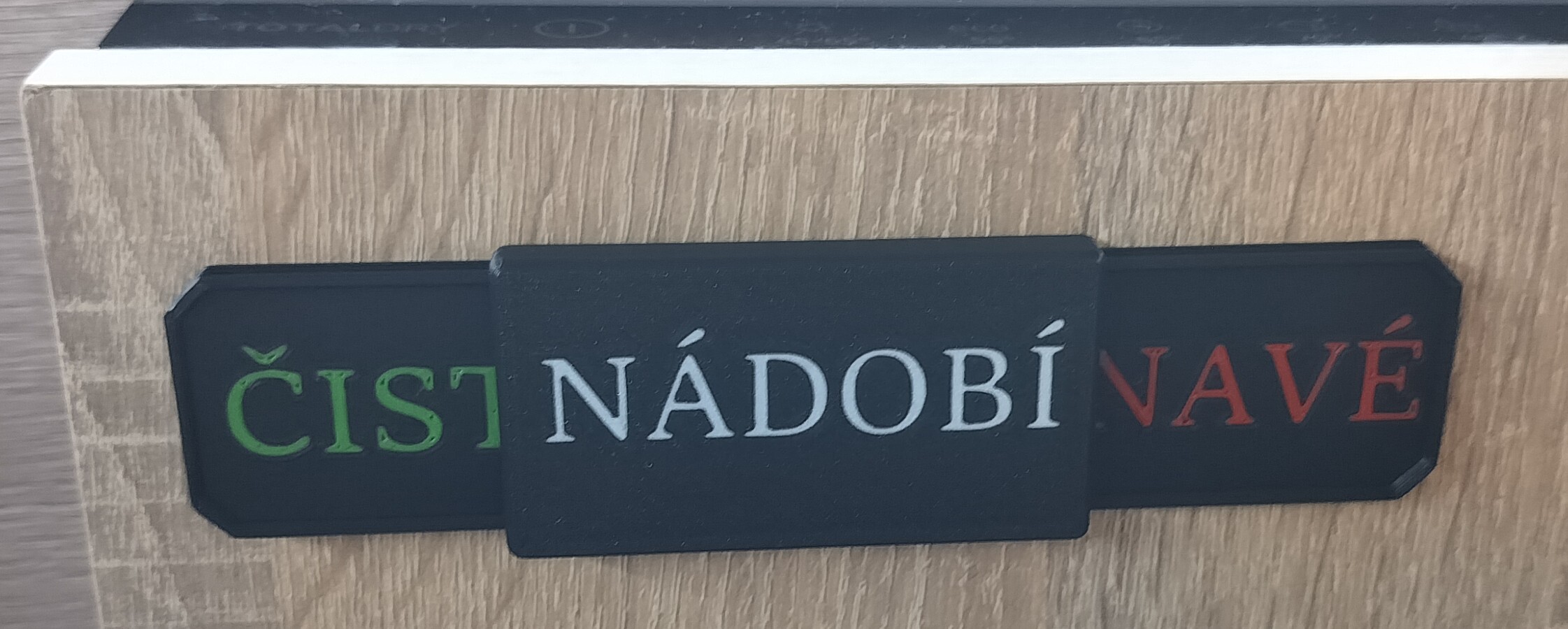 Indikátor na myčku - čisté / špinavé nádobí, Dishwasher indicator clean / dirty, MMU