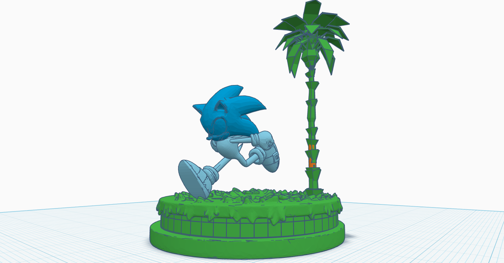 Sonic Running in Green Hill