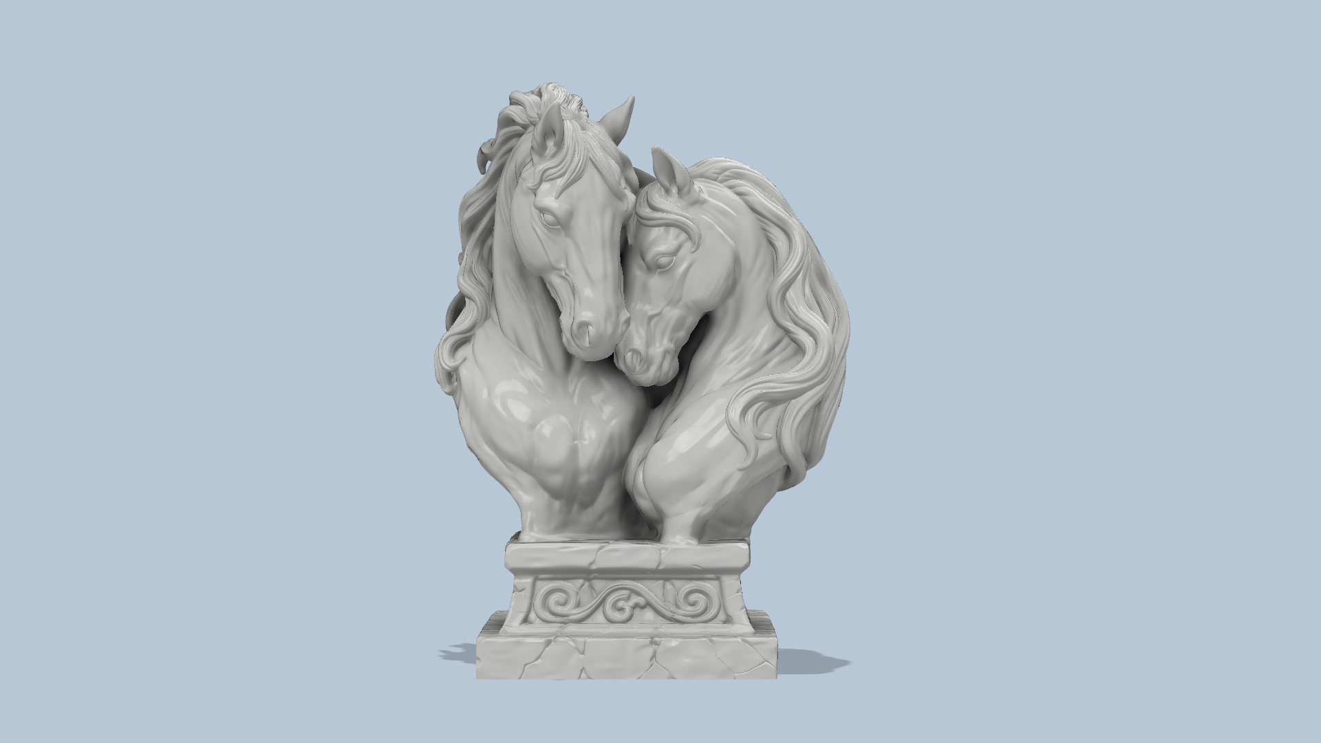 Valentine Horse Duo Bust Hi-Res