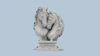 Valentine Horse Duo Bust Hi-Res