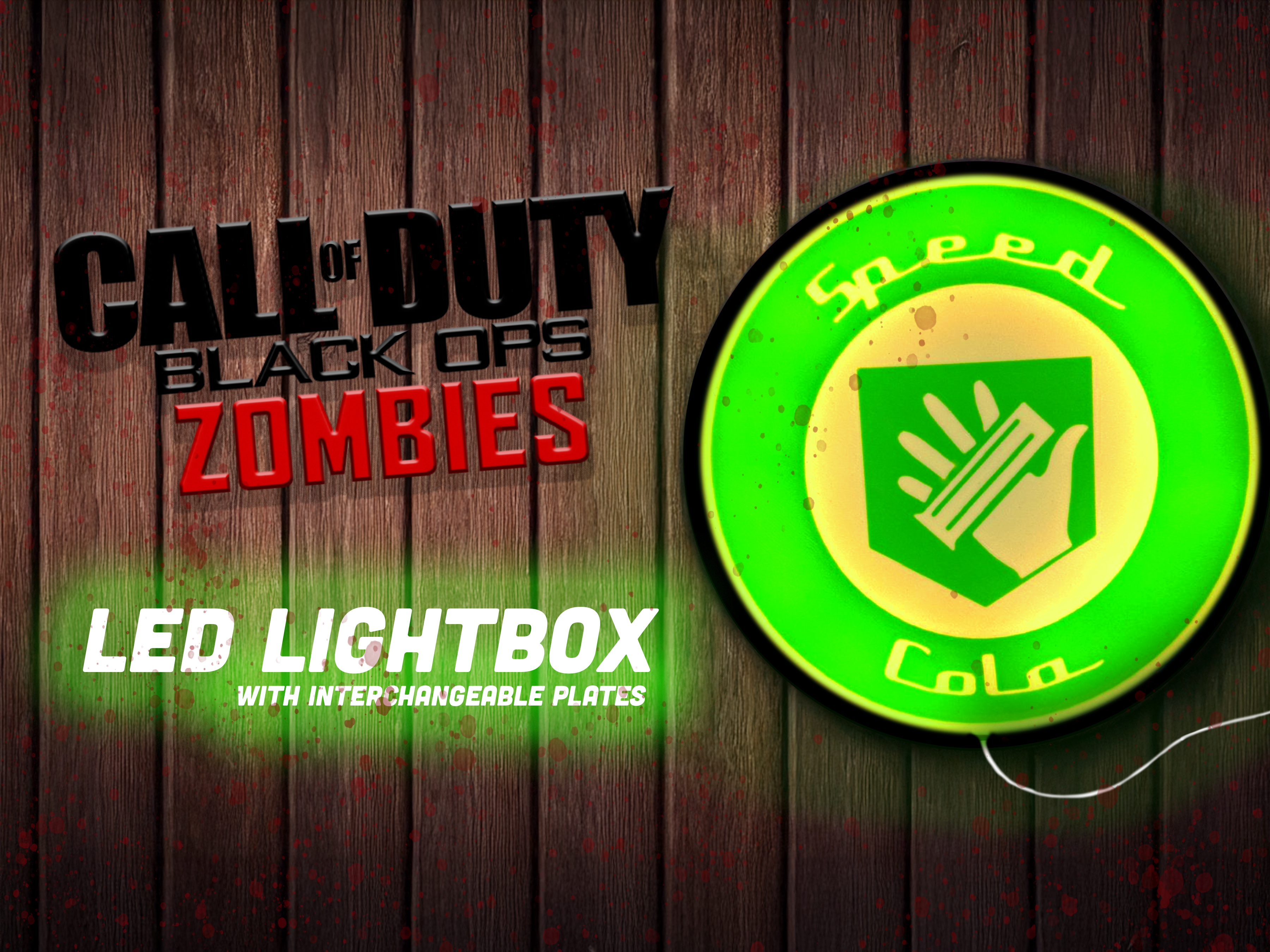 Call of Duty Zombies Speed Cola Light Box/Wall art