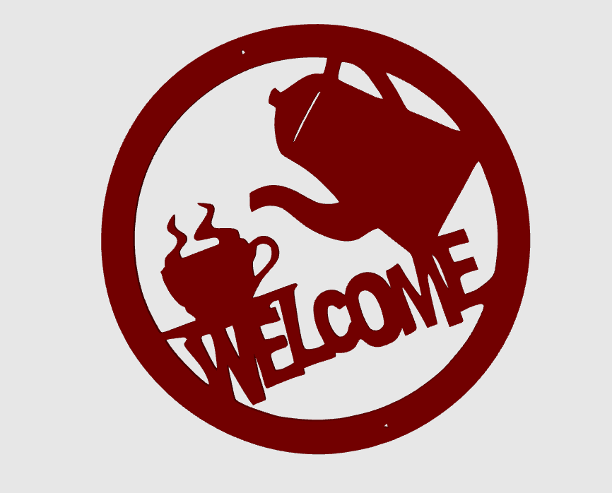 Welcome wall decoration