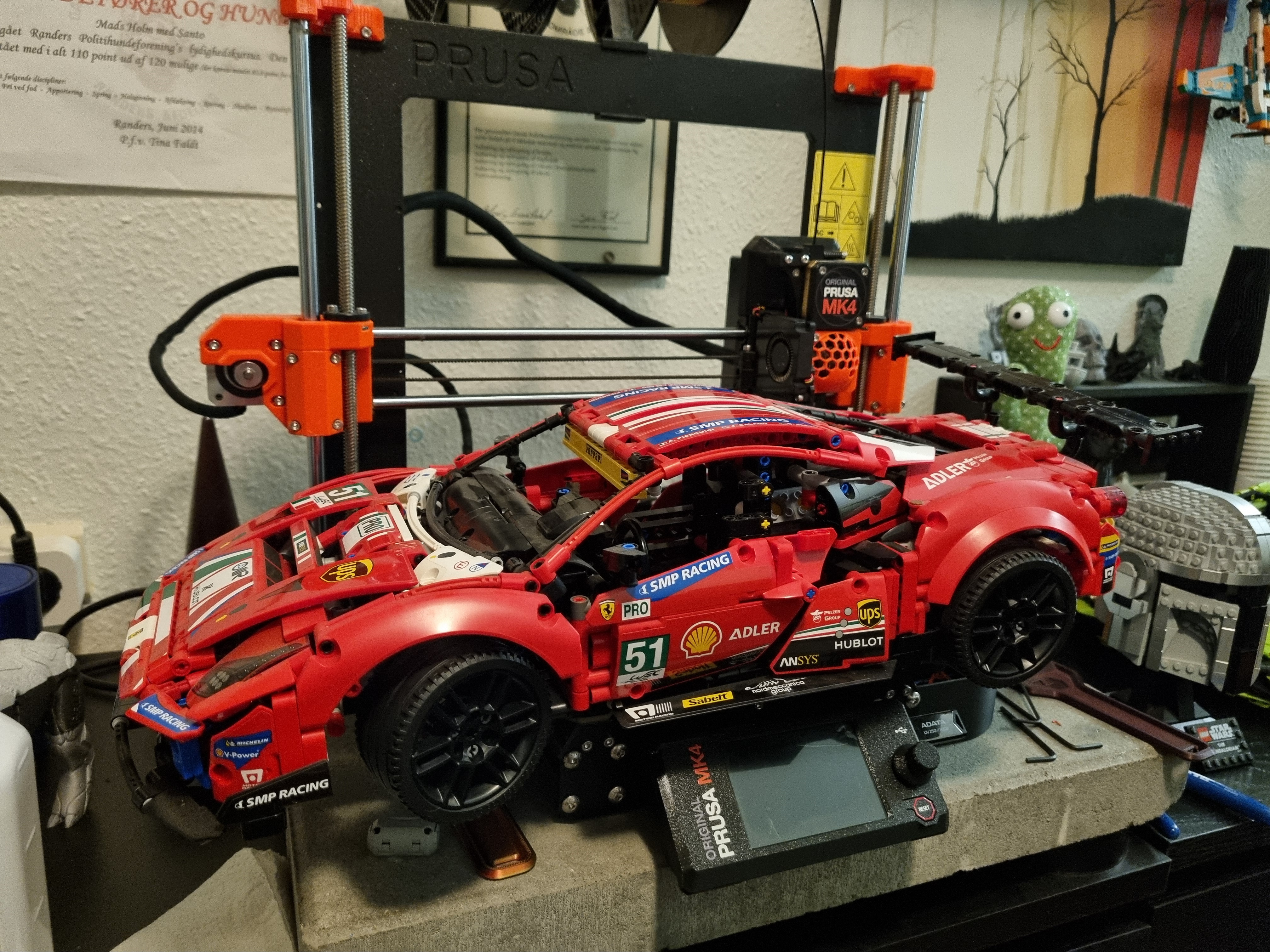 LEGO Ferrari 488 GTE Wall mount