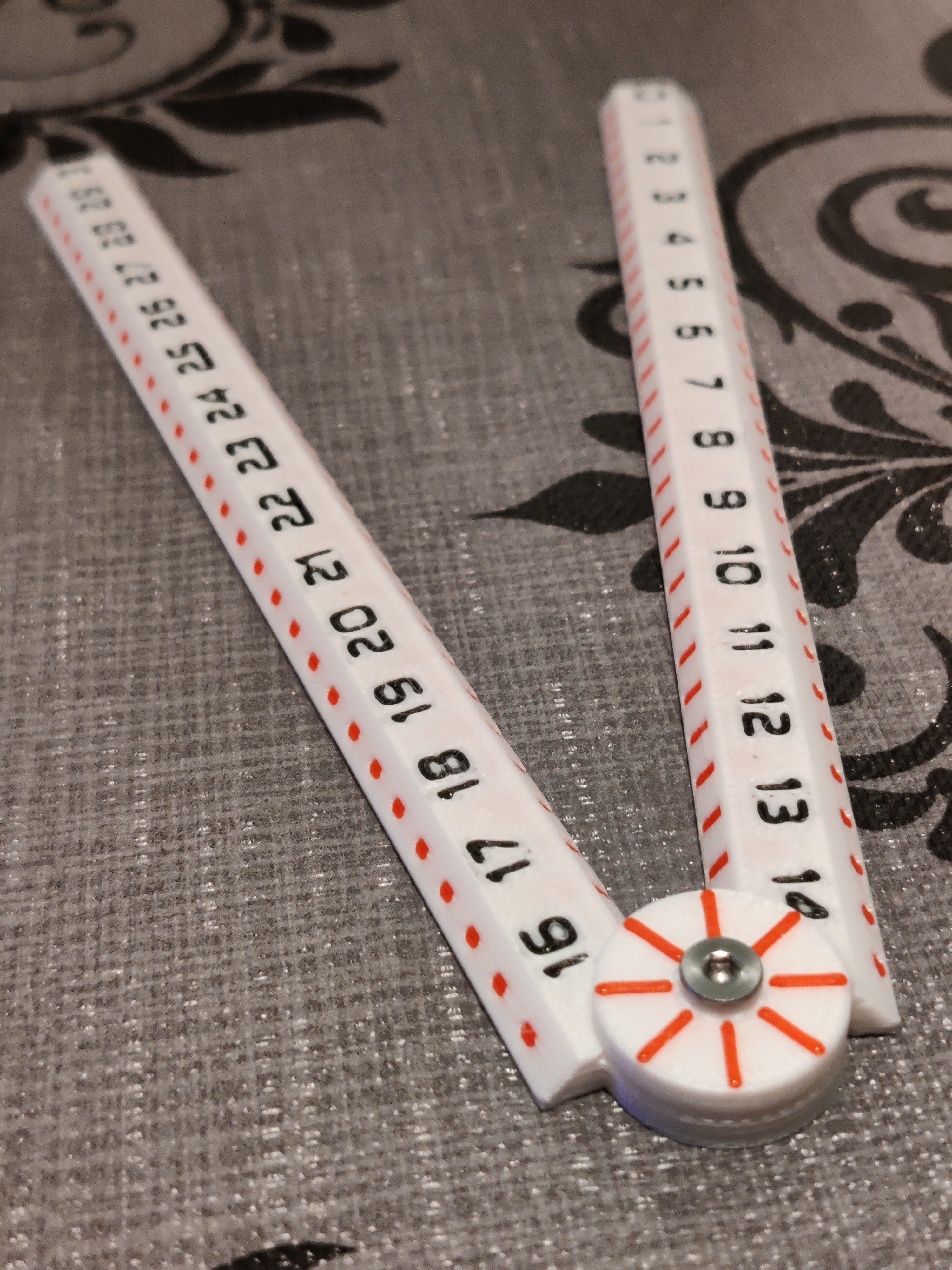Foldable Meter 30 CM with Mini Goniometer