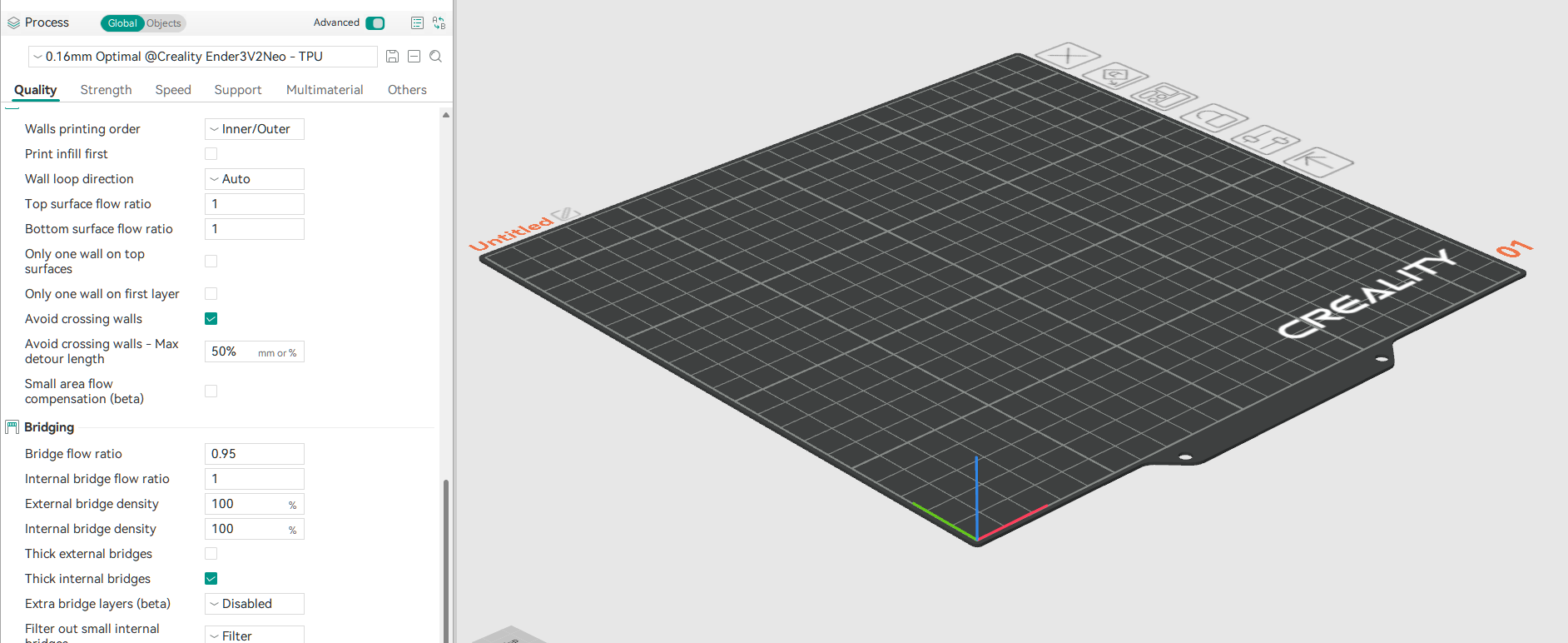 Ender 3 V2 Neo Sprite Pro TPU Profile - Orca