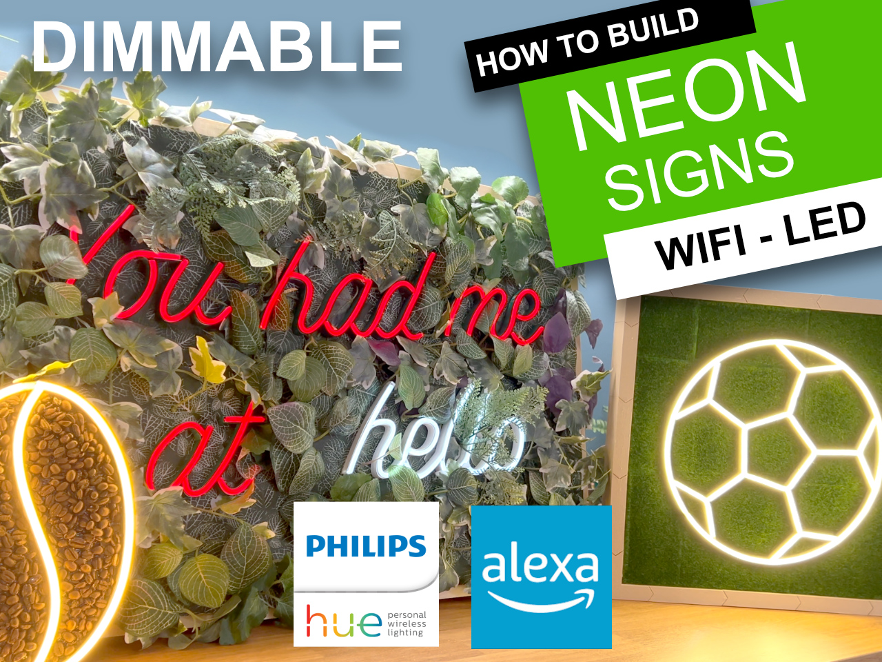 Large Neon LED Signs | Low Cost with Alexa, Hue & WiFi Controls