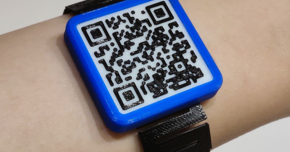 QR Code watch by ilikeapples12 | Download free STL model | Printables.com